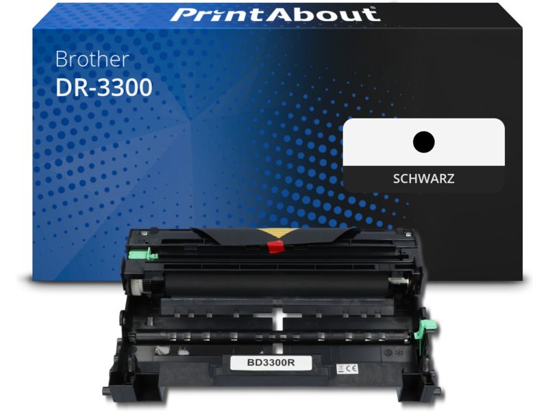 PrintAbout Trommel DR-3300 Schwarz für Brother