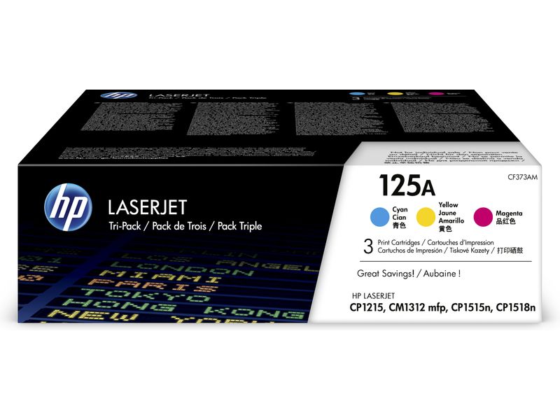 HP 125A (CF373AM) - 3-farbig - Toner - Multipack