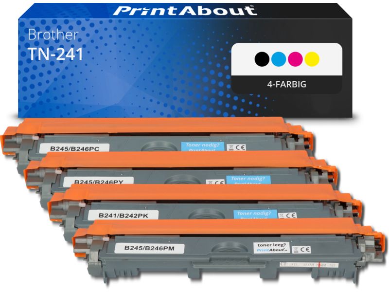 PrintAbout Toner TN-241 4-farbig Multipack für Brother