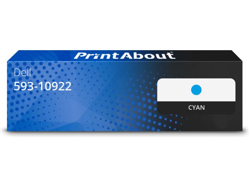 PrintAbout Toner 593-10922 (G450R) Cyan für Dell