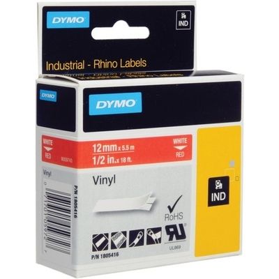 Dymo 1805416 - (12 mm) - Schwarz auf rot - Tape