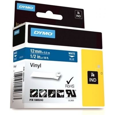 Dymo 1805243 - (12 mm) - Schwarz auf blau - Tape