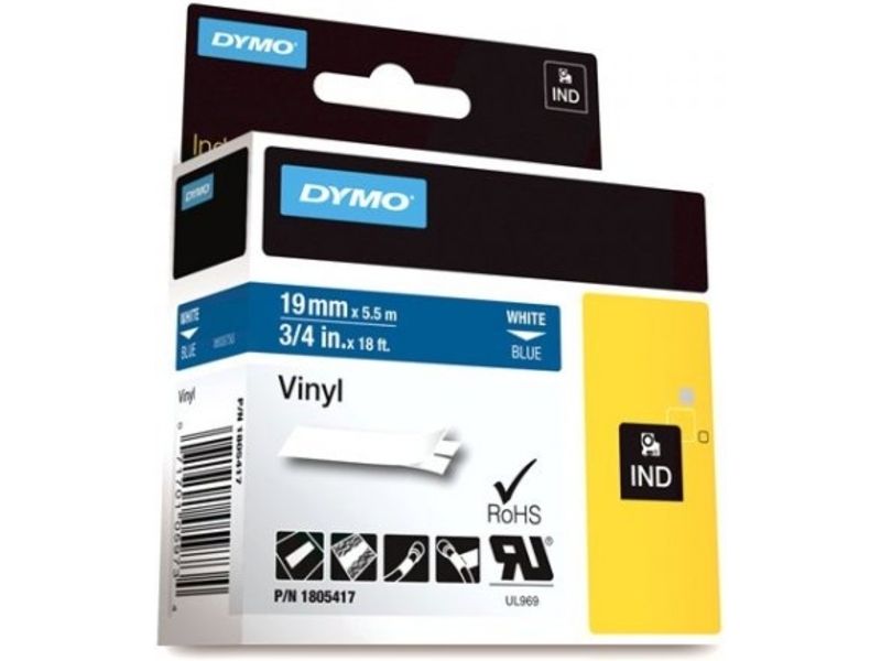 Dymo 1805417 - (19 mm) - Weiß auf blau - Tape