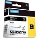 Dymo 1805432 Beschriftungsband Vinyl Weiß auf Schwarz (24 mm)