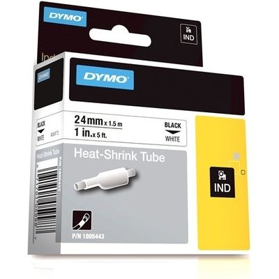 Dymo 1805443 - (24 mm x 24 mm) - Schwarz auf weiß - Tape