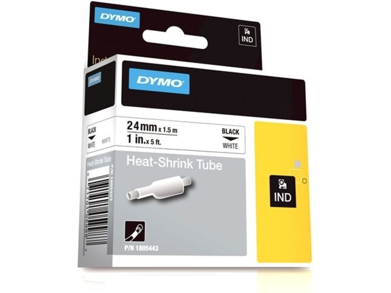 Dymo 1805443 - (24 mm x 24 mm) - Schwarz auf weiß - Tape