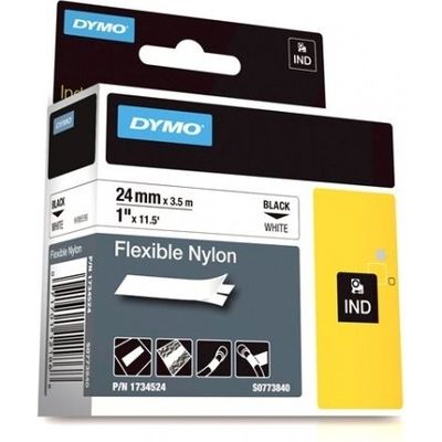 Dymo 1734524 (S0773840) - (24 mm x 24 mm) - Schwarz auf weiß - Tape
