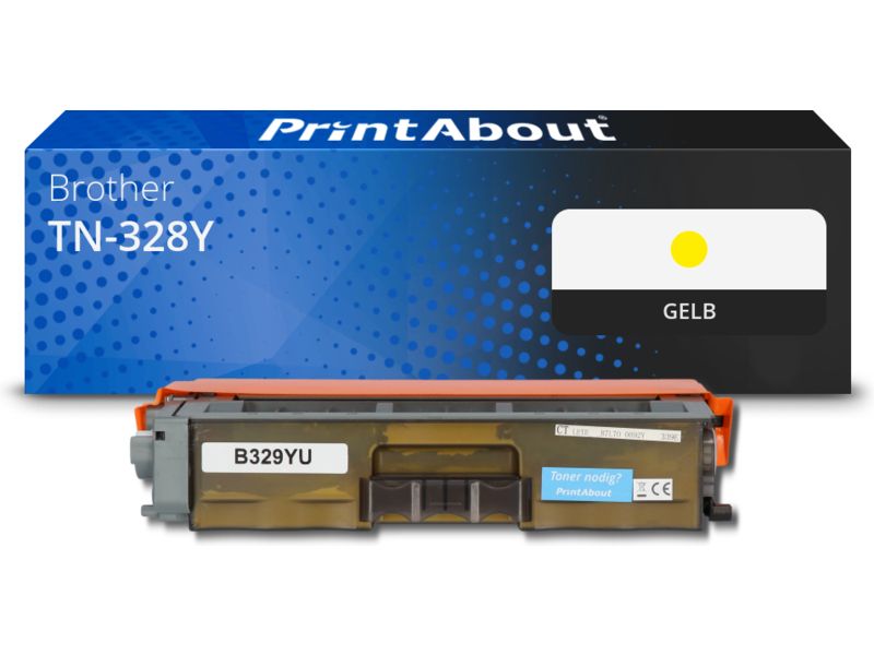 PrintAbout Toner TN-328Y Gelb Extra hohe Kapazität für Brother