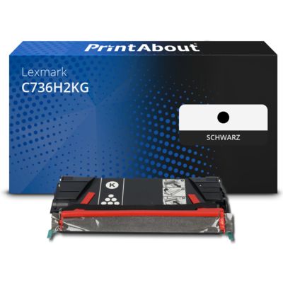 Toner kompatibel mit Lexmark C736H2KG - Schwarz - Hohe Kapazität