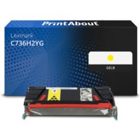 Toner kompatibel mit Lexmark C736H2YG - Gelb - Hohe Kapazität