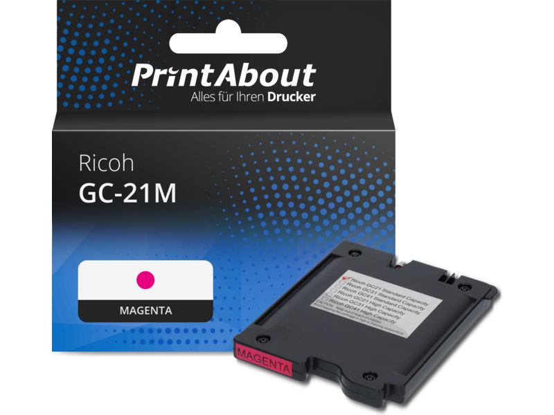 PrintAbout Druckerpatrone GC-21M (405534) Magenta für Ricoh