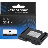Druckerpatrone kompatibel mit Ricoh GC-41K (405761) - Schwarz