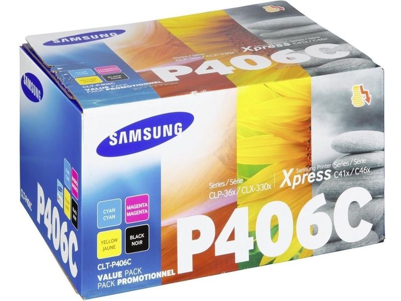 Samsung CLT-P406C/ELS (SU375A) - 4-farbig - Toner - Multipack
