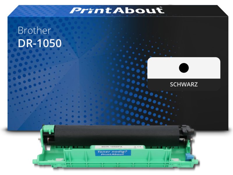 PrintAbout Trommel DR-1050 Schwarz für Brother