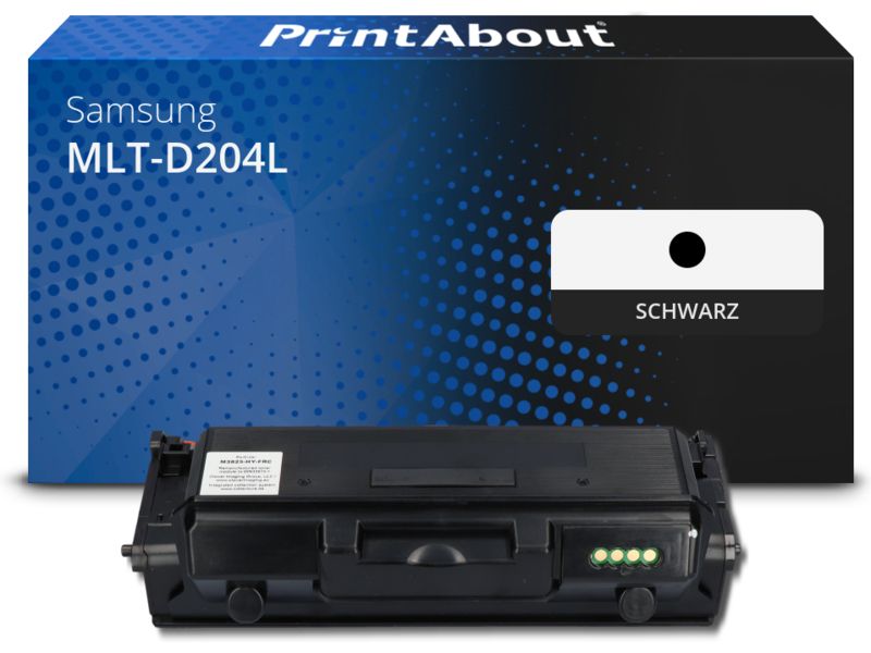 PrintAbout Toner MLT-D204L (SU929A) Schwarz Hohe Kapazität für Samsung