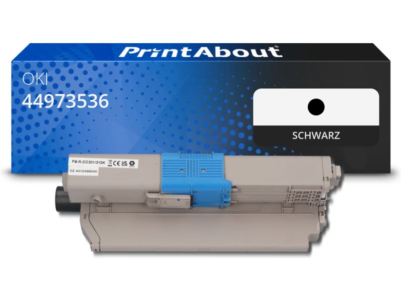 PrintAbout Toner 44973536 Schwarz für OKI