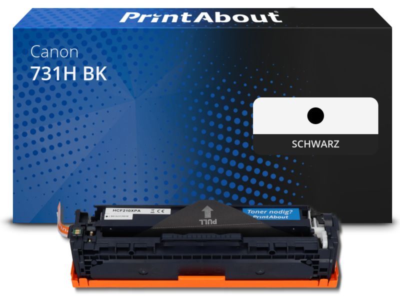 PrintAbout Toner 731H BK Schwarz Hohe Kapazität für Canon