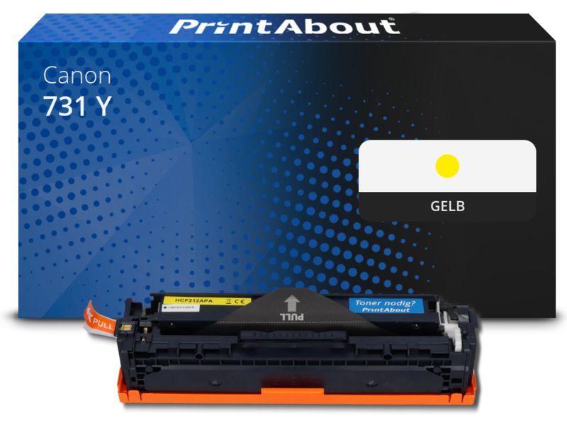 PrintAbout Toner 731 Y Gelb für Canon
