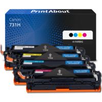 Toner kompatibel mit Canon 731H  - 4-farbig - Hohe Kapazität - Multipack