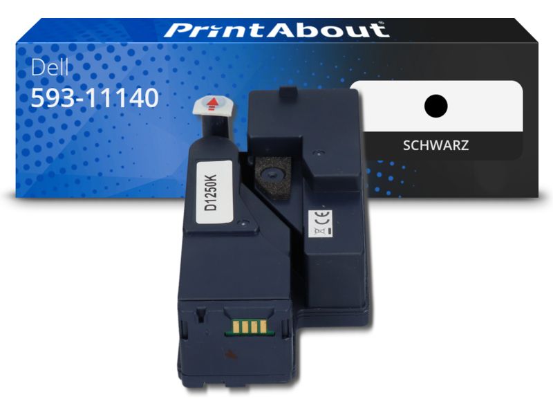 PrintAbout Toner 593-11140 (810WH) Schwarz für Dell