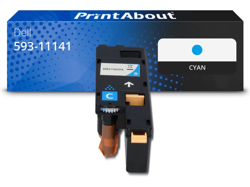 PrintAbout Toner 593-11141 (C5GC3) Cyan für Dell