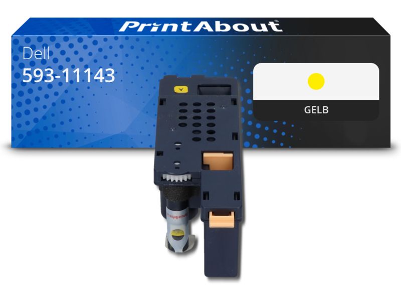 PrintAbout Toner 593-11143 (WM2JC) Gelb für Dell