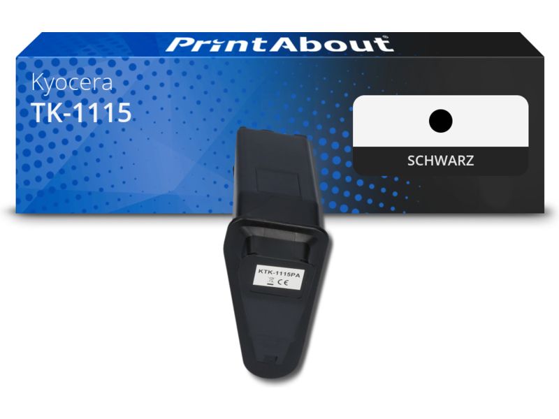 PrintAbout Toner TK-1115 Schwarz für Kyocera