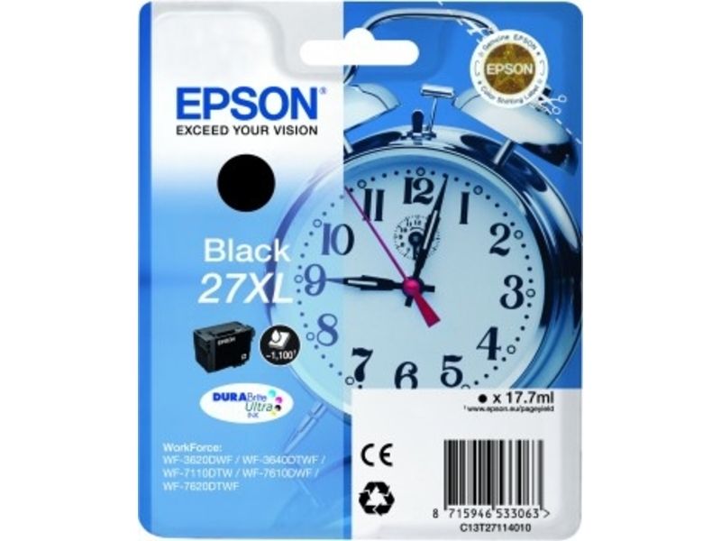 Epson 27XL (C13T27114012) - Schwarz - Druckerpatrone - Hohe Kapazität
