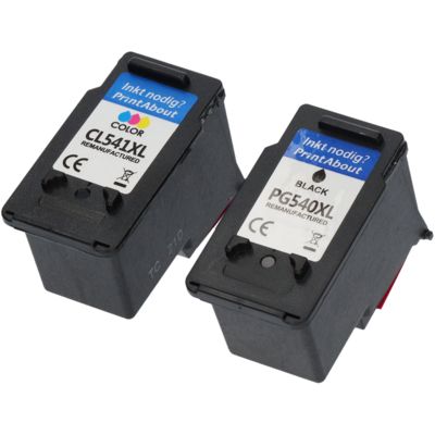 Druckerpatrone kompatibel mit Canon PG-540 XL / CL-541 XL - Schwarz + 3 Farben - Hohe Kapazität - Multipack