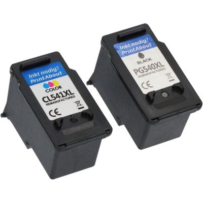 Druckerpatrone kompatibel mit Canon PG-540 XL / CL-541 XL - Schwarz + 3 Farben - Hohe Kapazität - Multipack