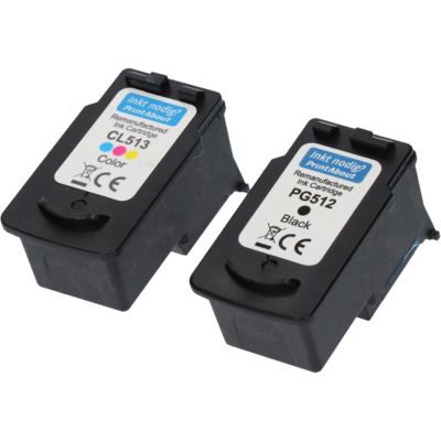 Druckerpatrone kompatibel mit Canon PG-512 / CL-513 - Schwarz + 3 Farben - Hohe Kapazität - Multipack