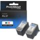 Druckerpatrone kompatibel mit Canon PG-37 / CL-38 - Schwarz + 3 Farben - Multipack