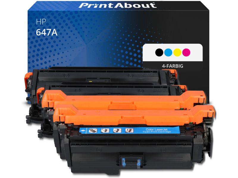 PrintAbout Toner 647A (CE260A) 4-farbig Multipack für HP