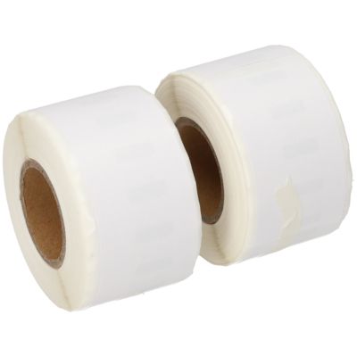 Etikettenrolle kompatibel mit Dymo 99010 - (28 mm x 89 mm) 2 Rollen - Schwarz auf weiß