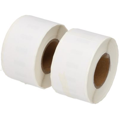 Etikettenrolle kompatibel mit Dymo 99010 - (28 mm x 89 mm) 2 Rollen - Schwarz auf weiß