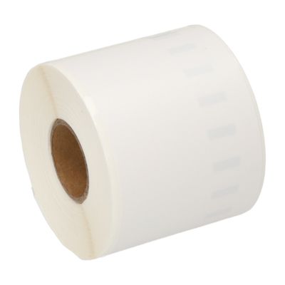 Etikettenrolle kompatibel mit Dymo 99014 (S0722430) - (54 mm x 101 mm) - Schwarz auf weiß