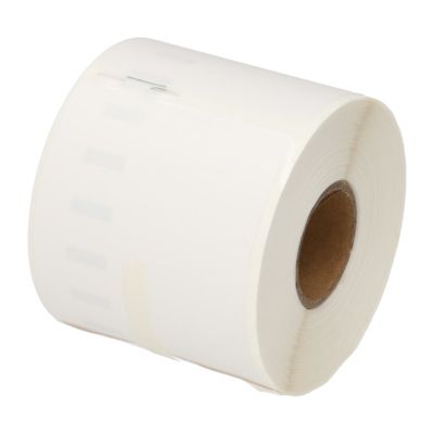 Etikettenrolle kompatibel mit Dymo 99014 (S0722430) - (54 mm x 101 mm) - Schwarz auf weiß