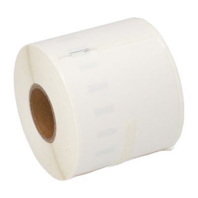 Etikettenrolle kompatibel mit Dymo 99014 (S0722430) - (54 mm x 101 mm) - Schwarz auf weiß