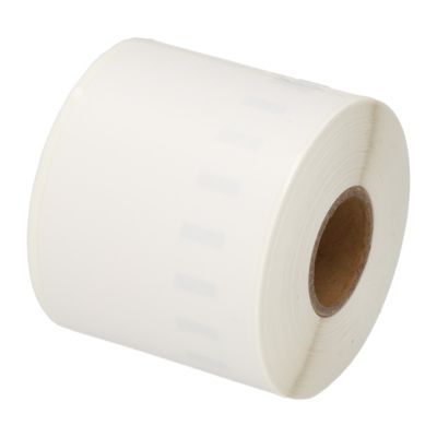 Etikettenrolle kompatibel mit Dymo 99014 (S0722430) - (54 mm x 101 mm) - Schwarz auf weiß