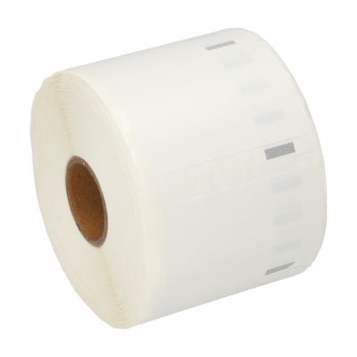 Etikettenrolle kompatibel mit Dymo 11354 (S0722540) - (57 mm x 32 mm) - Schwarz auf weiß