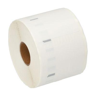 Etikettenrolle kompatibel mit Dymo 11354 (S0722540) - (57 mm x 32 mm) - Schwarz auf weiß