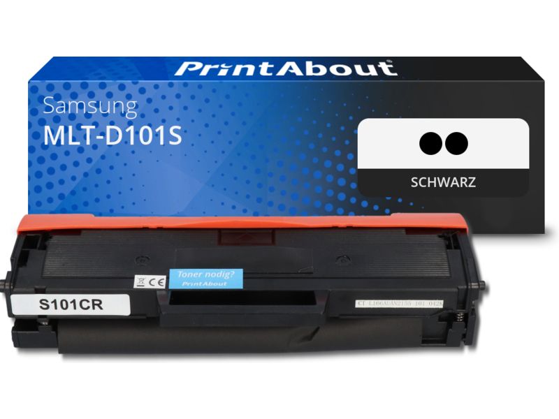 PrintAbout Toner MLT-D101S (SU696A) Schwarz Multipack für Samsung