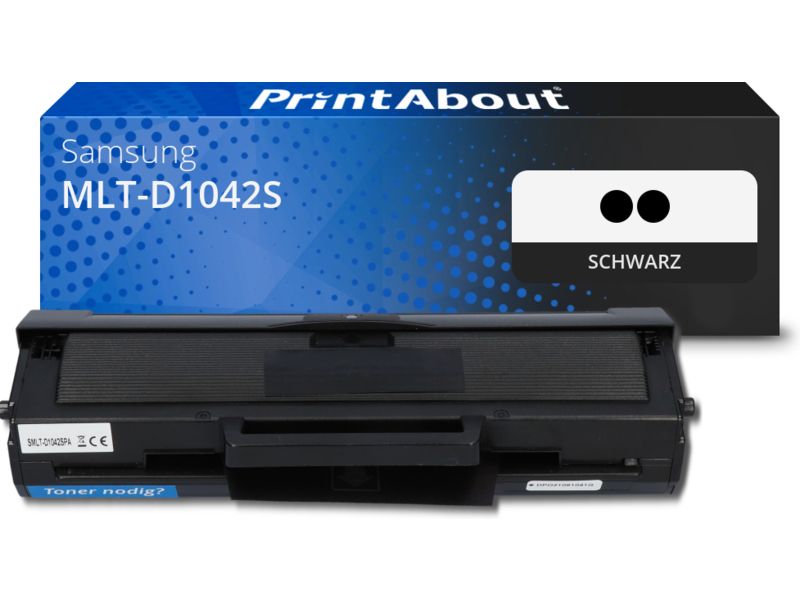 PrintAbout Toner MLT-D1042S (SU737A) Schwarz Multipack für Samsung
