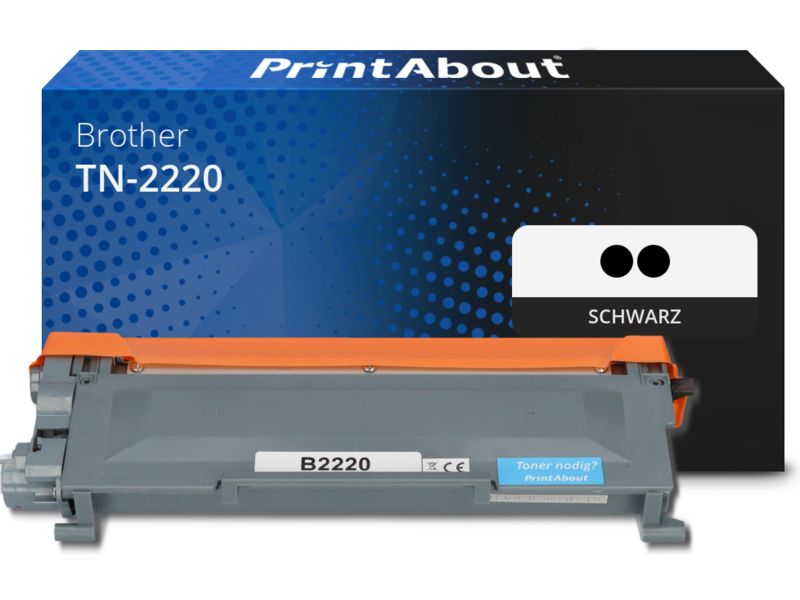 PrintAbout Toner TN-2220 Schwarz Multipack Hohe Kapazität für Brother