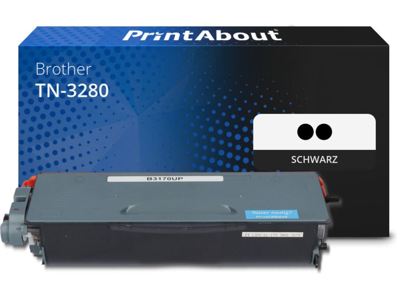 PrintAbout Toner TN-3280 Schwarz Multipack Hohe Kapazität für Brother