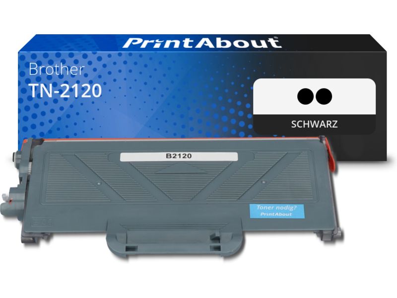 PrintAbout Toner TN-2120 Schwarz Multipack 2er-Packung Hohe Kapazität für Brother