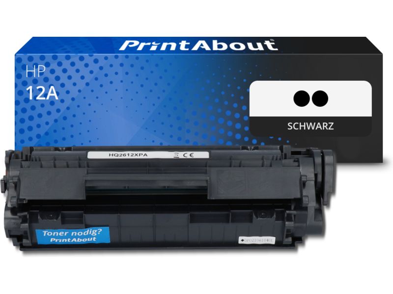 PrintAbout Toner 12A (Q2612AD) Schwarz Multipack für HP