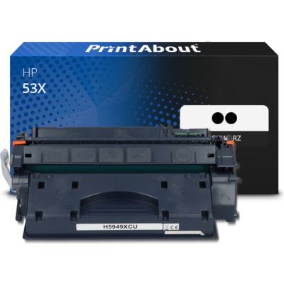 Toner kompatibel mit HP 53X (Q7553XD) - 2x Schwarz -  Hoher Kapazität - Multipack