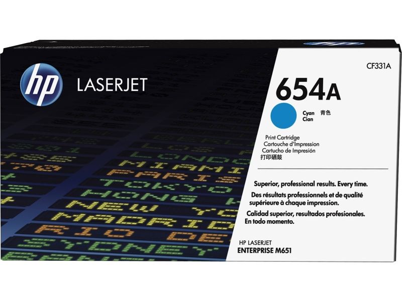HP 654A (CF331A) - Cyan - Toner