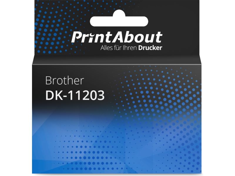 PrintAbout Kompatibel mit Brother DK-11203 - (17 mm x 87 mm) 5 Rollen - Multipack